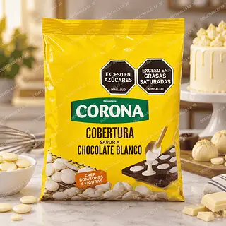 Cobertura Sabor A Chocolate Blanco Corona