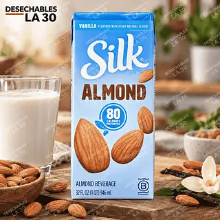 Leche De Almendras Silk Sabor Vainilla 946 Ml
