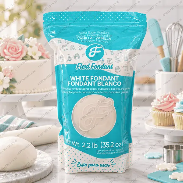 Fondant Blanco Flexi Fondant Vainilla 1 Kg